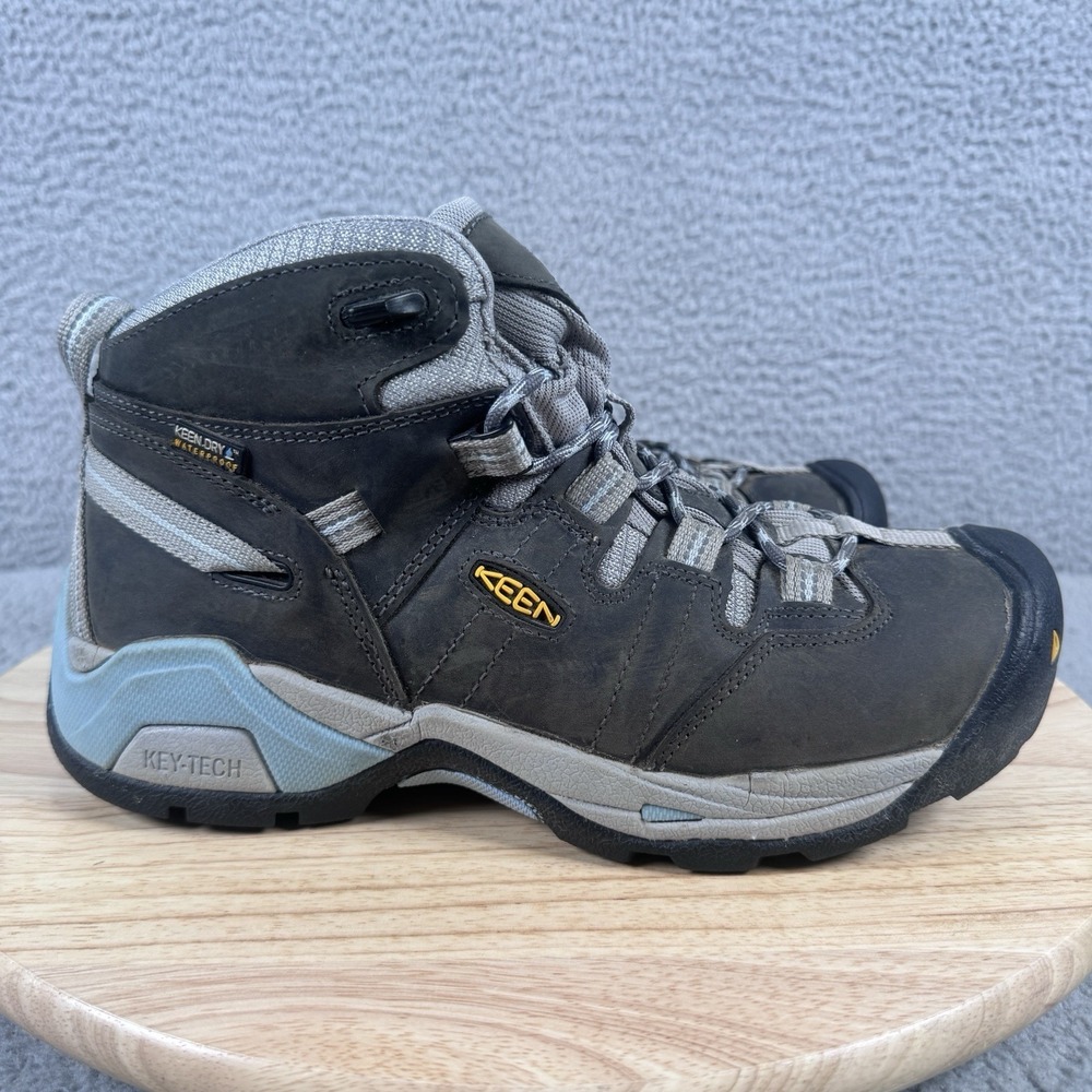 KEEN Utility Detroit XT Womens Size 9 Light Blue Mid Waterproof Work Boots